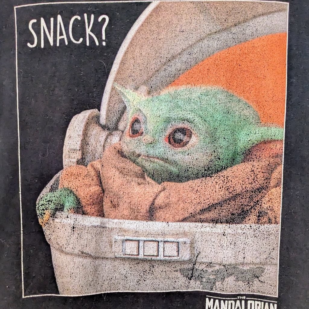Star Wars Graphic Mandalorian Snack T Shirt Xl 100% Cotton